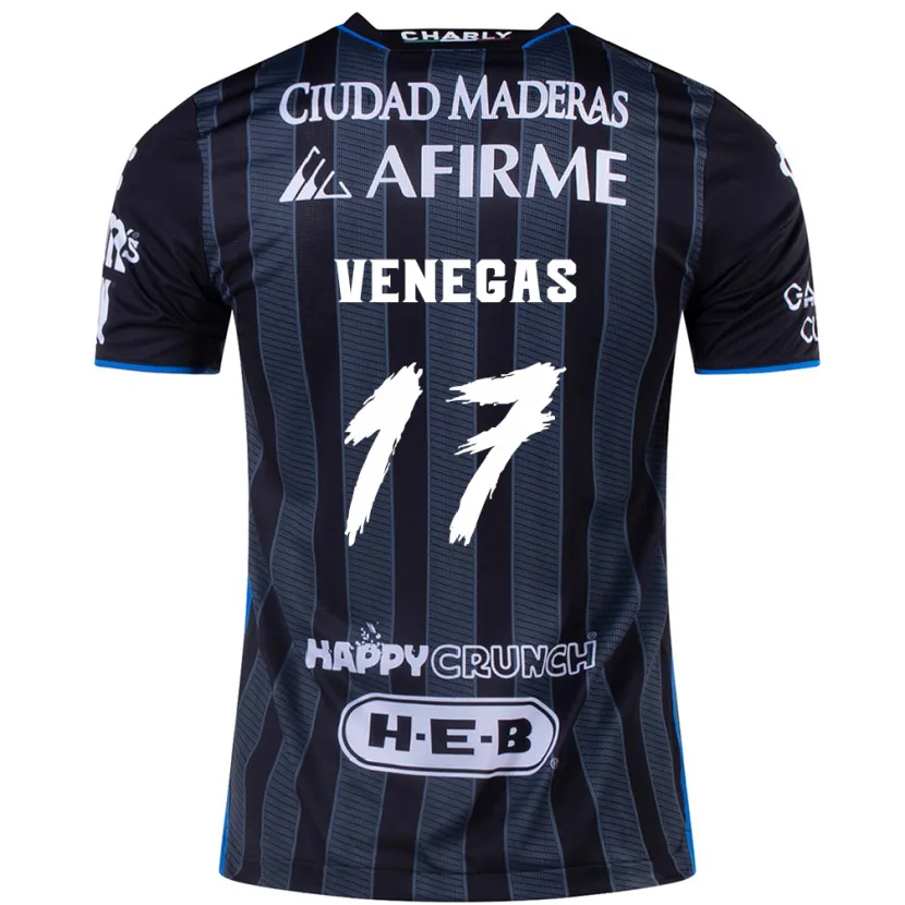 Danxen Damen Francisco Venegas #17 Weiß Schwarz Auswärtstrikot Trikot 2024/25 T-Shirt Schweiz
