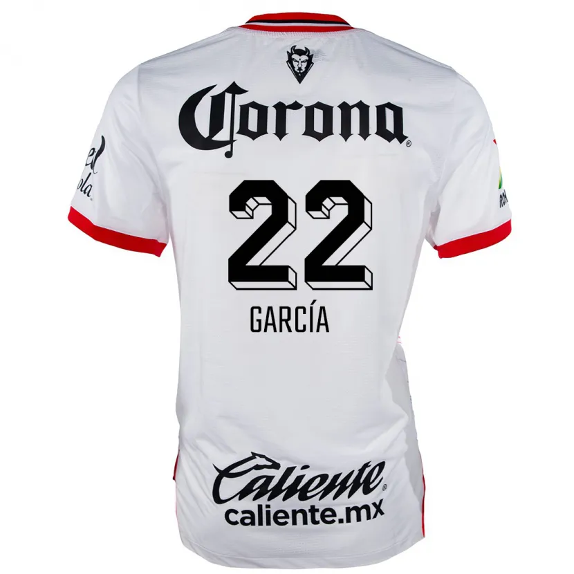Danxen Damen Luis García #22 Weiß Rot Auswärtstrikot Trikot 2024/25 T-Shirt Schweiz