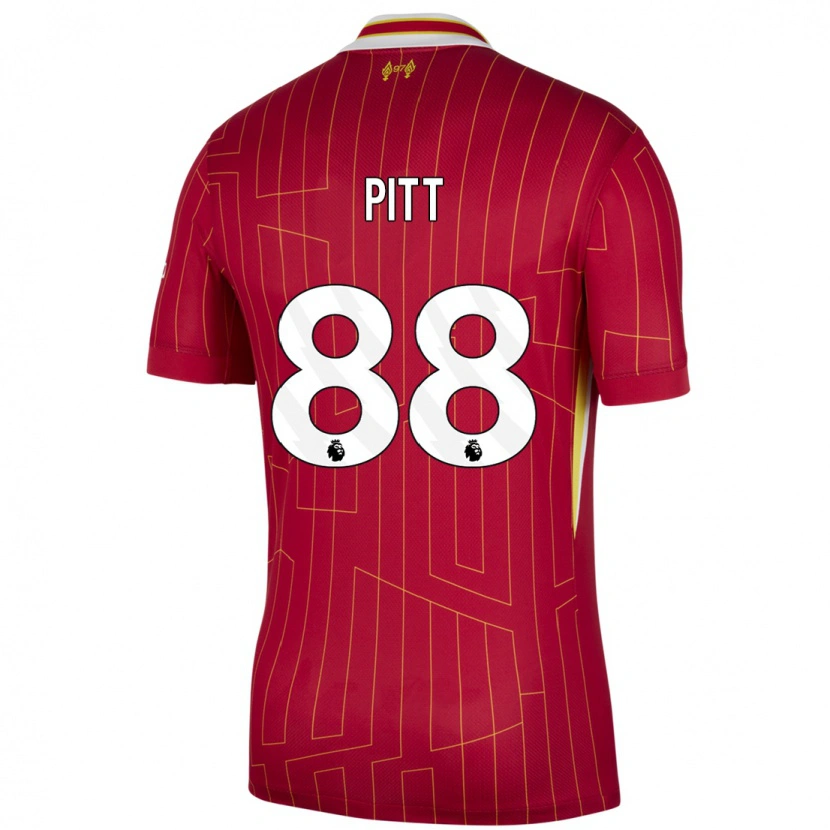 Danxen Kinder Lucas Pitt #88 Rot Gelb Weiß Heimtrikot Trikot 2024/25 T-Shirt Schweiz