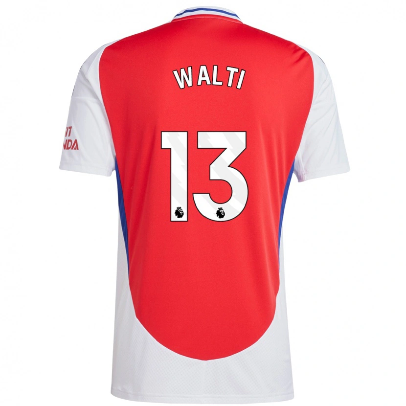Danxen Kinder Lia Walti #13 Rot Weiß Heimtrikot Trikot 2024/25 T-Shirt Schweiz