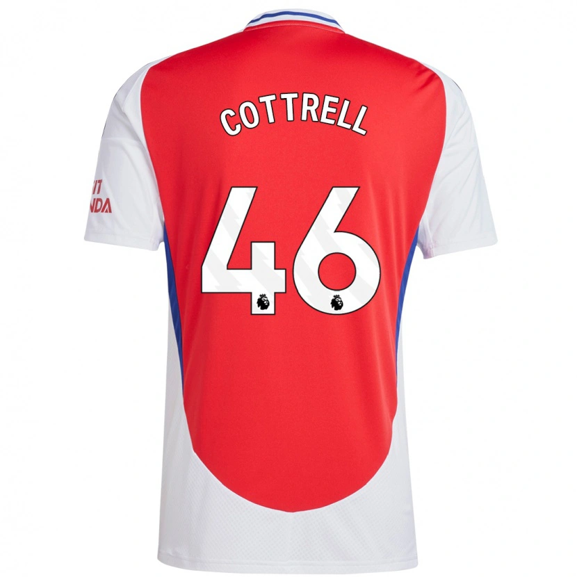 Danxen Kinder Ben Cottrell #46 Rot Weiß Heimtrikot Trikot 2024/25 T-Shirt Schweiz