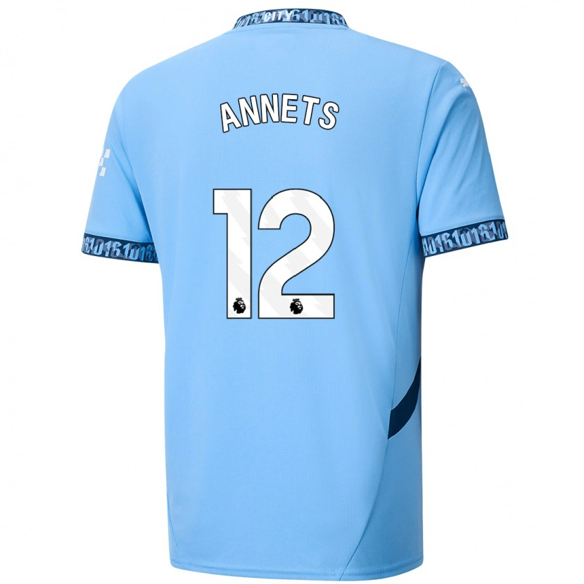 Danxen Kinder Eve Annets #12 Marineblau Heimtrikot Trikot 2024/25 T-Shirt Schweiz