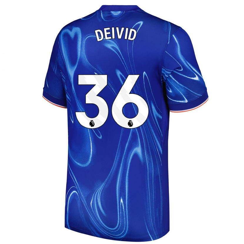 Danxen Kinder Deivid Washington #36 Blau Weiß Heimtrikot Trikot 2024/25 T-Shirt Schweiz