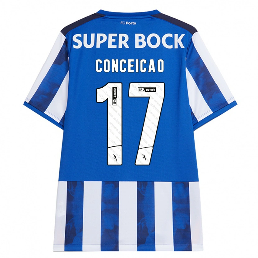 Danxen Kinder Rodrigo Conceicao #17 Blau Weiß Heimtrikot Trikot 2024/25 T-Shirt Schweiz