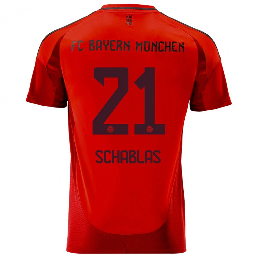 Danxen Kinder Matteo Schablas #21 Rot Heimtrikot Trikot 2024/25 T-Shirt Schweiz