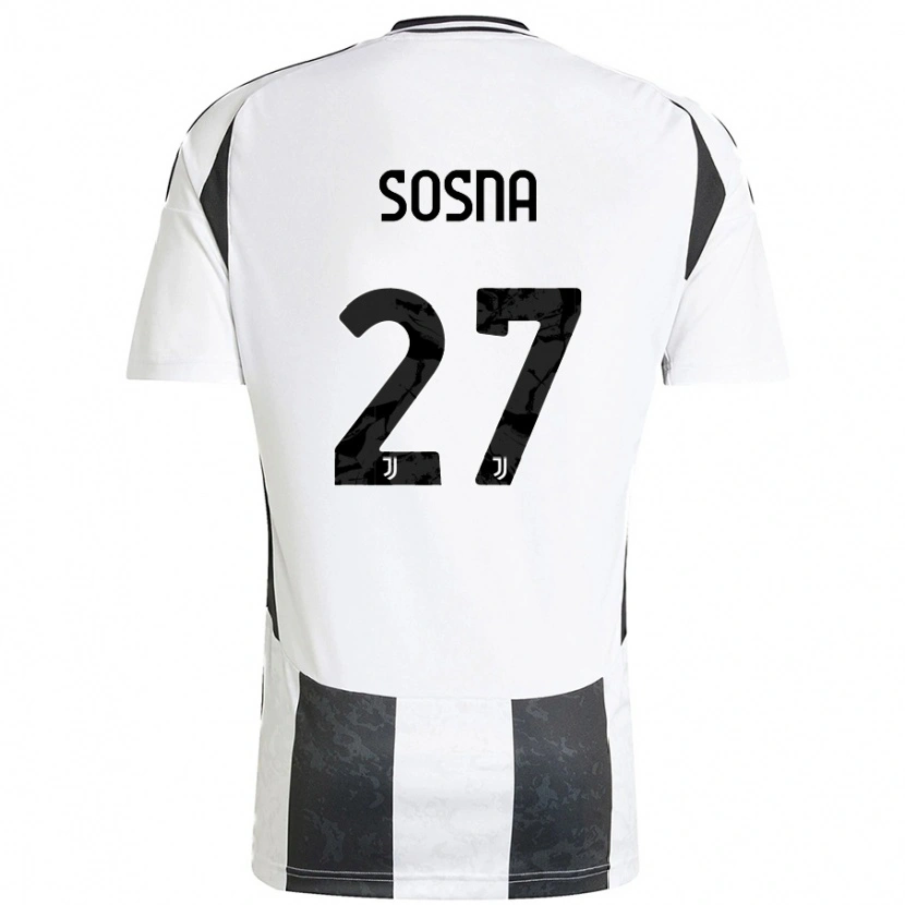 Danxen Kinder Adam Sosna #27 Weiß Schwarz Heimtrikot Trikot 2024/25 T-Shirt Schweiz