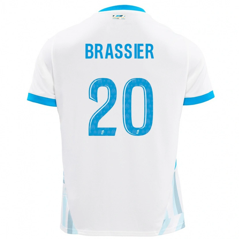 Danxen Kinder Lilian Brassier #20 Weiß Himmelblau Heimtrikot Trikot 2024/25 T-Shirt Schweiz