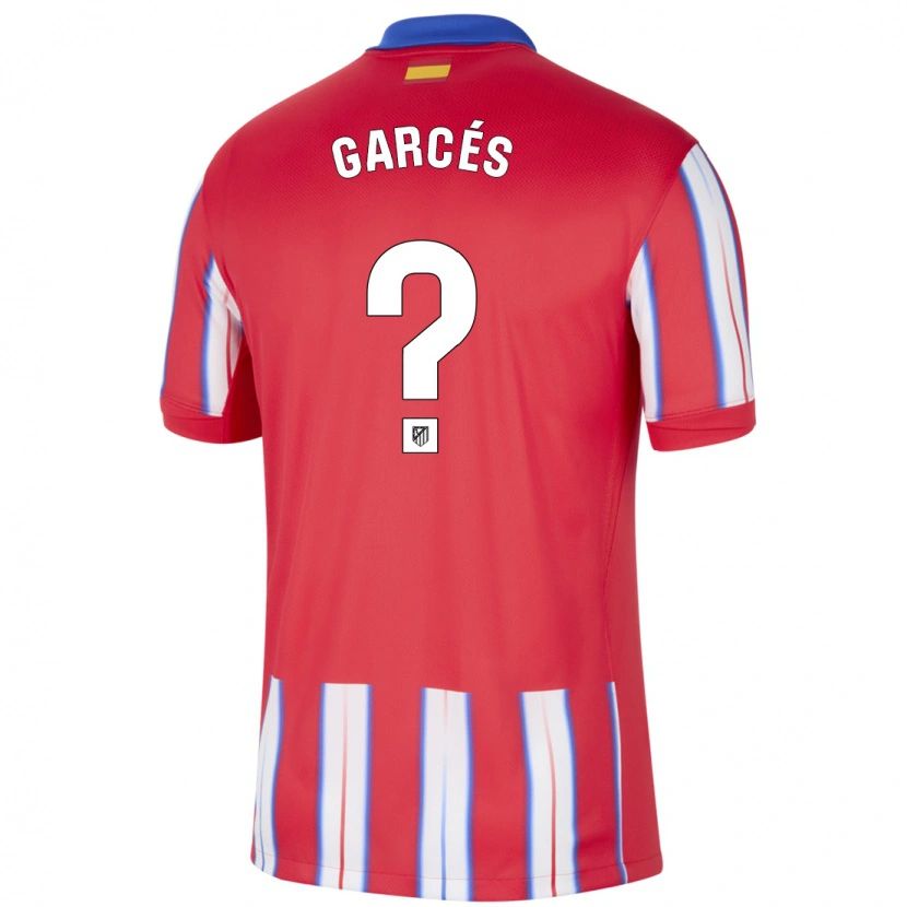 Danxen Kinder Borja Garcés #0 Rot Weiß Blau Heimtrikot Trikot 2024/25 T-Shirt Schweiz