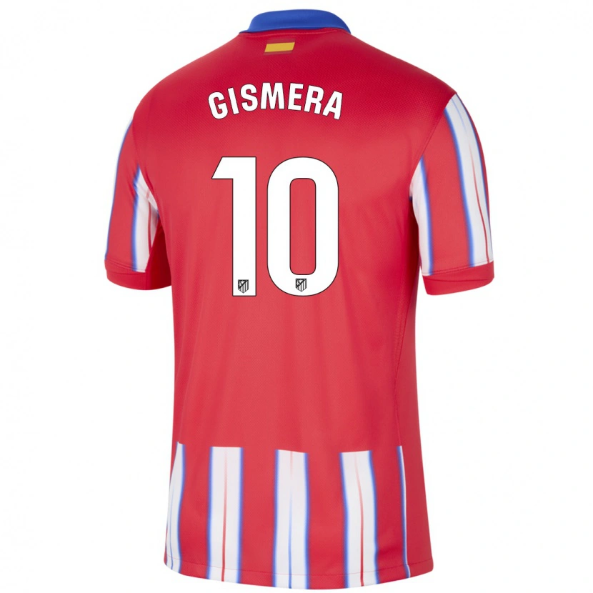 Danxen Kinder Aitor Gismera #10 Rot Weiß Blau Heimtrikot Trikot 2024/25 T-Shirt Schweiz