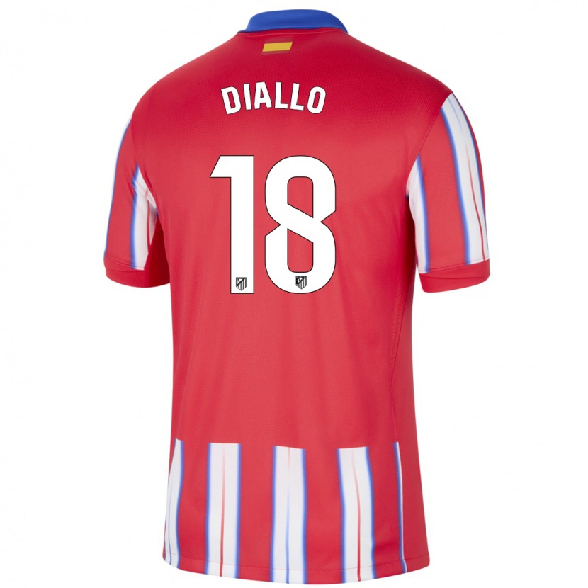 Danxen Kinder Selu Diallo #18 Rot Weiß Blau Heimtrikot Trikot 2024/25 T-Shirt Schweiz
