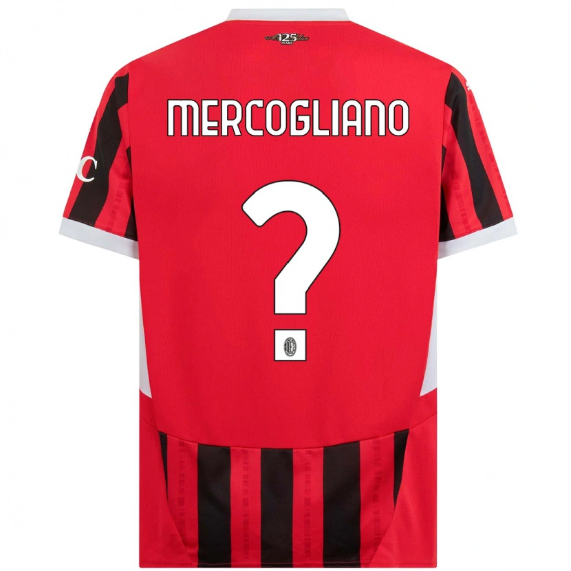 Danxen Kinder Mattia Mercogliano #0 Rot Schwarz Heimtrikot Trikot 2024/25 T-Shirt Schweiz