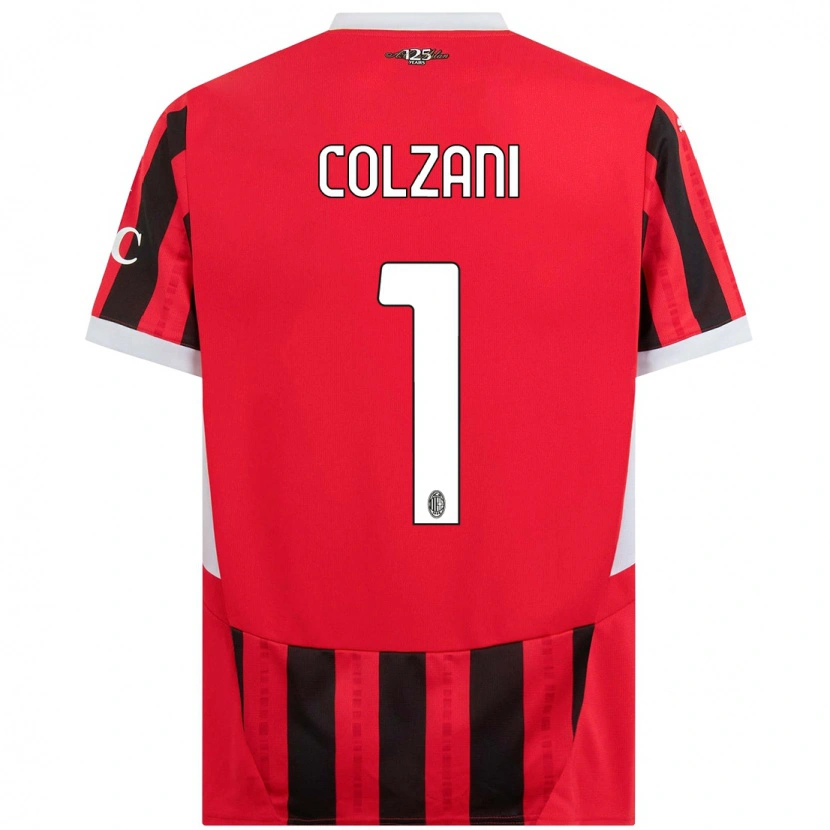 Danxen Kinder Edoardo Colzani #1 Rot Schwarz Heimtrikot Trikot 2024/25 T-Shirt Schweiz