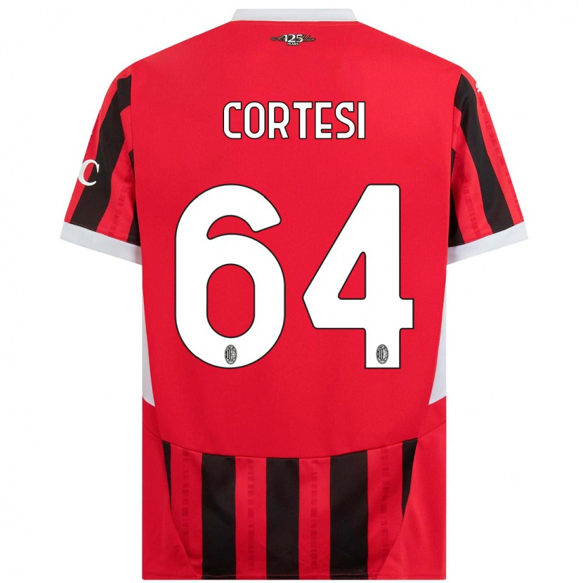 Danxen Kinder Selena Cortesi #64 Rot Schwarz Heimtrikot Trikot 2024/25 T-Shirt Schweiz