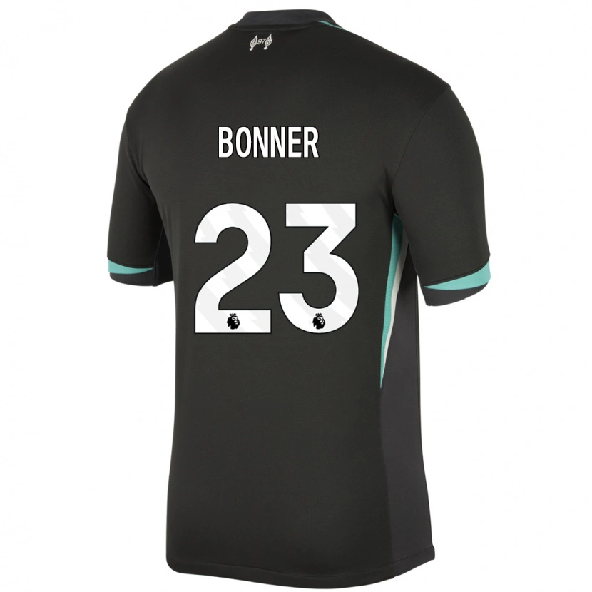 Danxen Kinder Gemma Bonner #23 Schwarz Anthrazitweiß Auswärtstrikot Trikot 2024/25 T-Shirt Schweiz