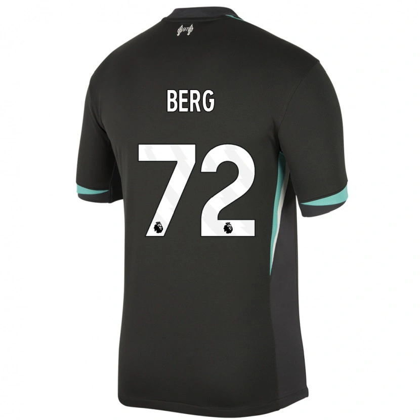 Danxen Kinder Sepp Van Den Berg #72 Schwarz Anthrazitweiß Auswärtstrikot Trikot 2024/25 T-Shirt Schweiz
