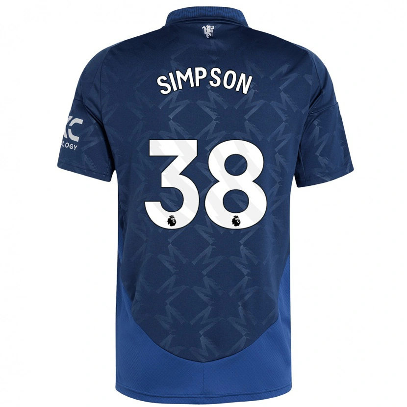 Danxen Kinder Jess Simpson #38 Indigo Auswärtstrikot Trikot 2024/25 T-Shirt Schweiz