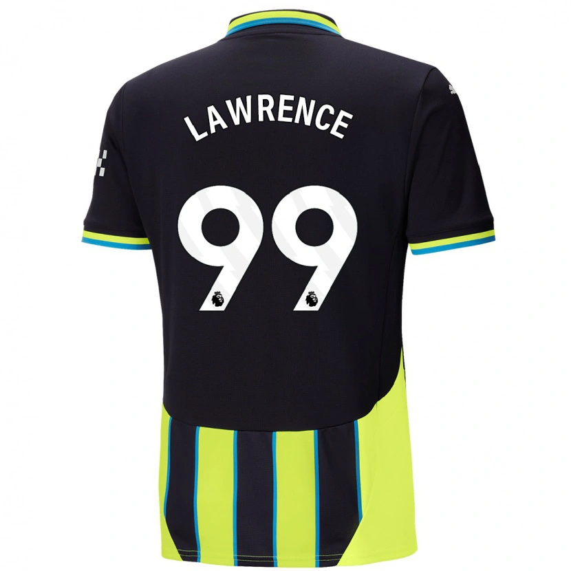 Danxen Kinder Emilio Lawrence #99 Blaugelb Auswärtstrikot Trikot 2024/25 T-Shirt Schweiz