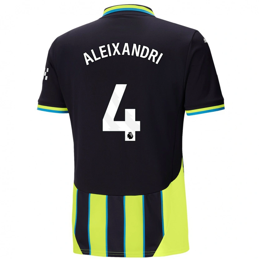 Danxen Kinder Laia Aleixandri #4 Blaugelb Auswärtstrikot Trikot 2024/25 T-Shirt Schweiz