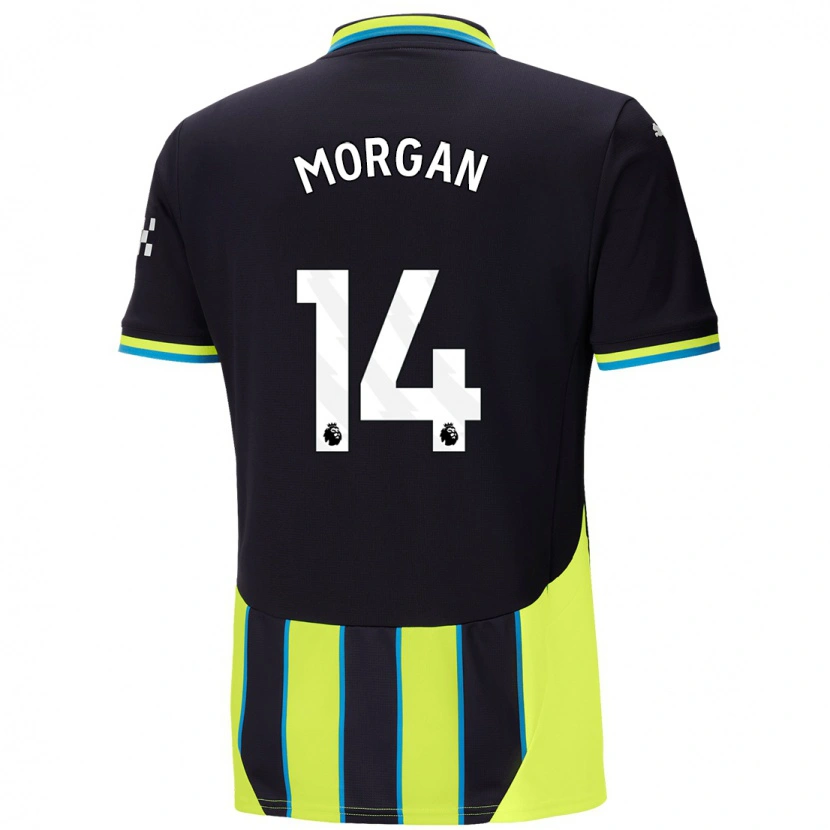 Danxen Kinder Esme Morgan #14 Blaugelb Auswärtstrikot Trikot 2024/25 T-Shirt Schweiz