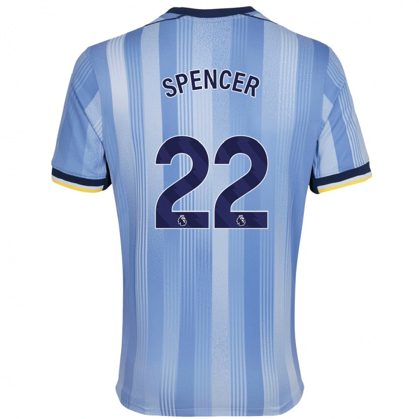 Danxen Kinder Rebecca Spencer #22 Hellblau Auswärtstrikot Trikot 2024/25 T-Shirt Schweiz