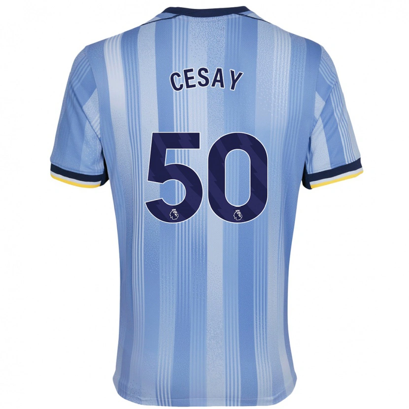 Danxen Kinder Kallum Cesay #50 Hellblau Auswärtstrikot Trikot 2024/25 T-Shirt Schweiz