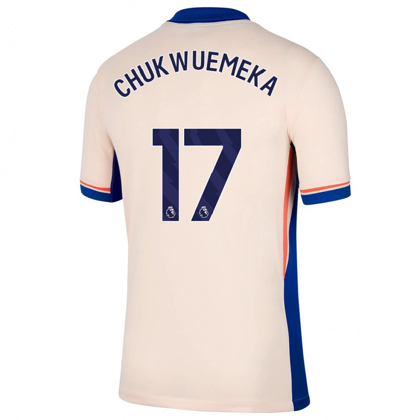 Danxen Kinder Carney Chukwuemeka #17 Hellbeige Auswärtstrikot Trikot 2024/25 T-Shirt Schweiz