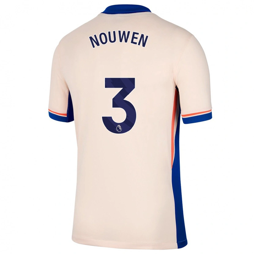 Danxen Kinder Aniek Nouwen #3 Hellbeige Auswärtstrikot Trikot 2024/25 T-Shirt Schweiz