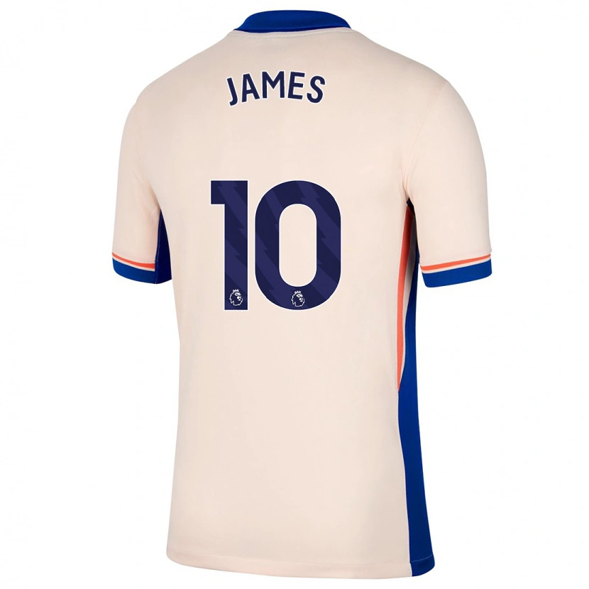 Danxen Kinder Lauren James #10 Hellbeige Auswärtstrikot Trikot 2024/25 T-Shirt Schweiz