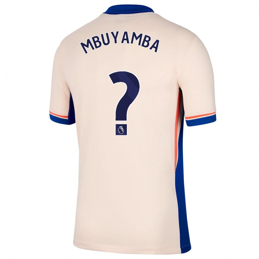 Danxen Kinder Xavier Mbuyamba #0 Hellbeige Auswärtstrikot Trikot 2024/25 T-Shirt Schweiz