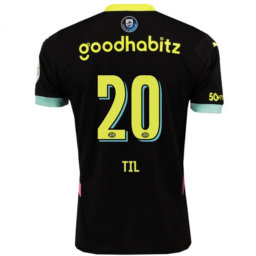 Danxen Kinder Guus Til #20 Schwarz Gelb Auswärtstrikot Trikot 2024/25 T-Shirt Schweiz