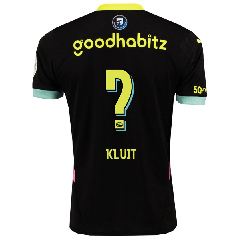 Danxen Kinder Fabio Kluit #0 Schwarz Gelb Auswärtstrikot Trikot 2024/25 T-Shirt Schweiz