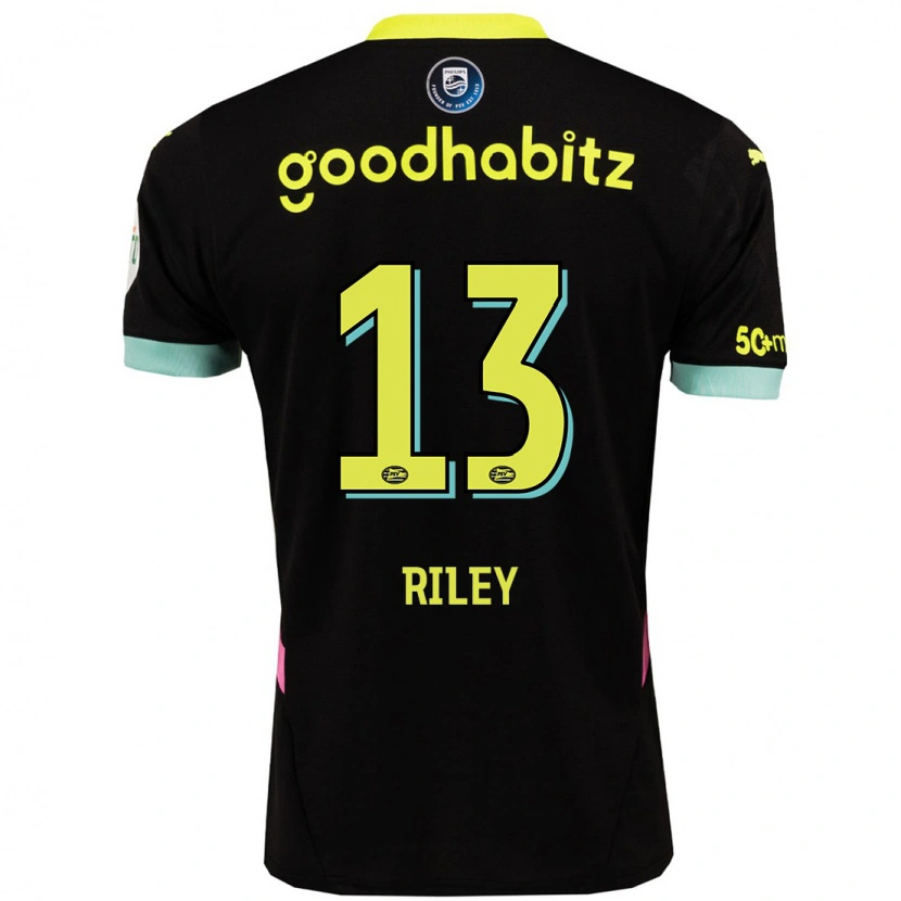 Danxen Kinder Indiah-Paige Riley #13 Schwarz Gelb Auswärtstrikot Trikot 2024/25 T-Shirt Schweiz