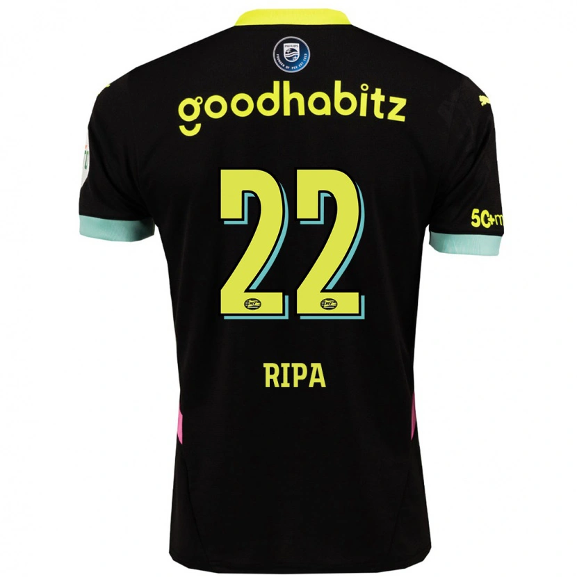 Danxen Kinder Chimera Ripa #22 Schwarz Gelb Auswärtstrikot Trikot 2024/25 T-Shirt Schweiz