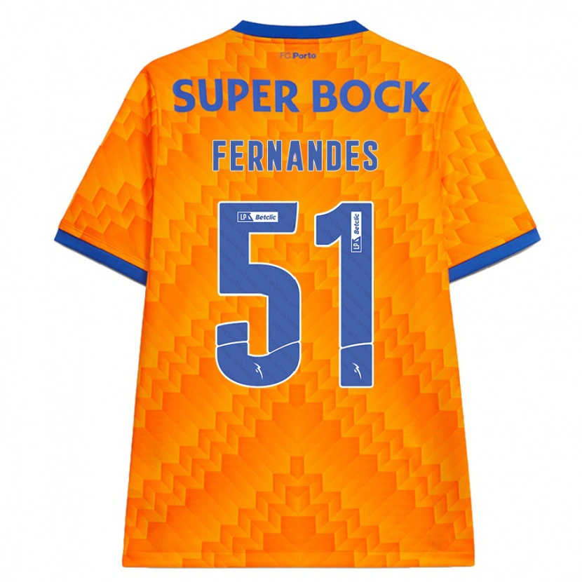 Danxen Kinder Diogo Fernandes #51 Orange Auswärtstrikot Trikot 2024/25 T-Shirt Schweiz
