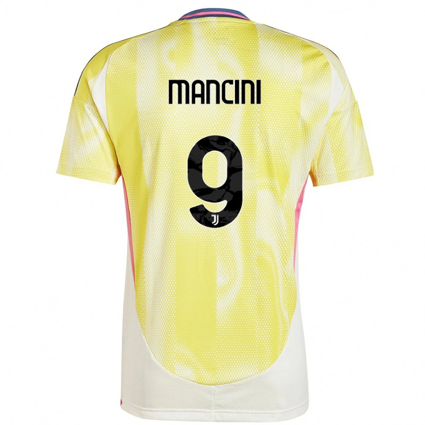 Danxen Kinder Tommaso Mancini #9 Solargelb Auswärtstrikot Trikot 2024/25 T-Shirt Schweiz