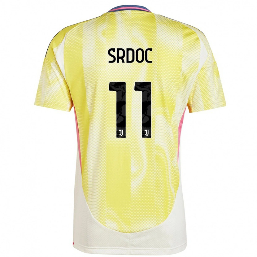Danxen Kinder Ivano Srdoc #11 Solargelb Auswärtstrikot Trikot 2024/25 T-Shirt Schweiz