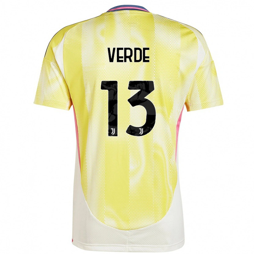 Danxen Kinder Francesco Verde #13 Solargelb Auswärtstrikot Trikot 2024/25 T-Shirt Schweiz