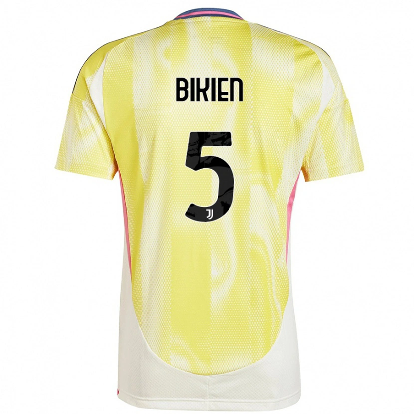 Danxen Kinder Felix Nzouango Bikien #5 Solargelb Auswärtstrikot Trikot 2024/25 T-Shirt Schweiz