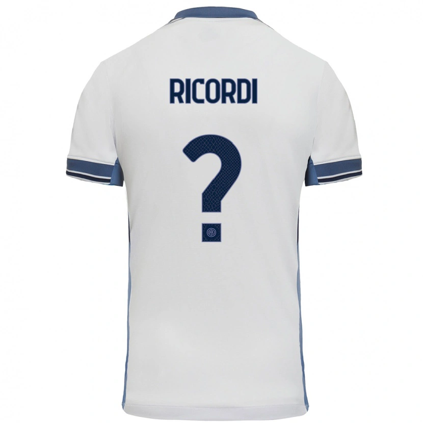 Danxen Kinder Tommaso Ricordi #0 Weißgrau Auswärtstrikot Trikot 2024/25 T-Shirt Schweiz
