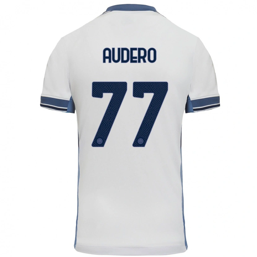 Danxen Kinder Emil Audero #77 Weißgrau Auswärtstrikot Trikot 2024/25 T-Shirt Schweiz