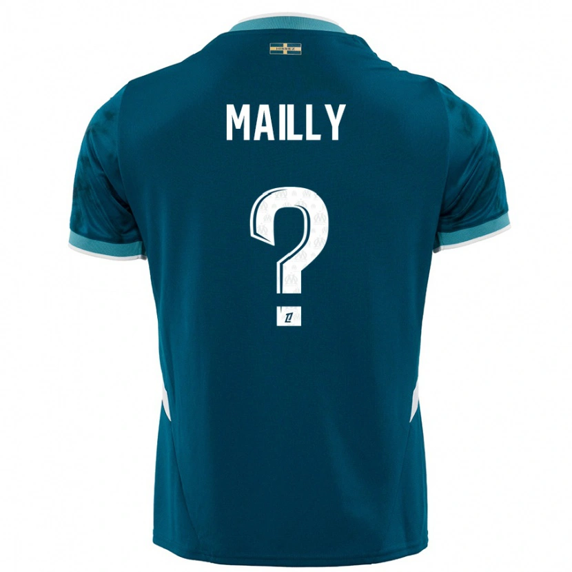 Danxen Kinder Evan Mailly #0 Türkisblau Auswärtstrikot Trikot 2024/25 T-Shirt Schweiz