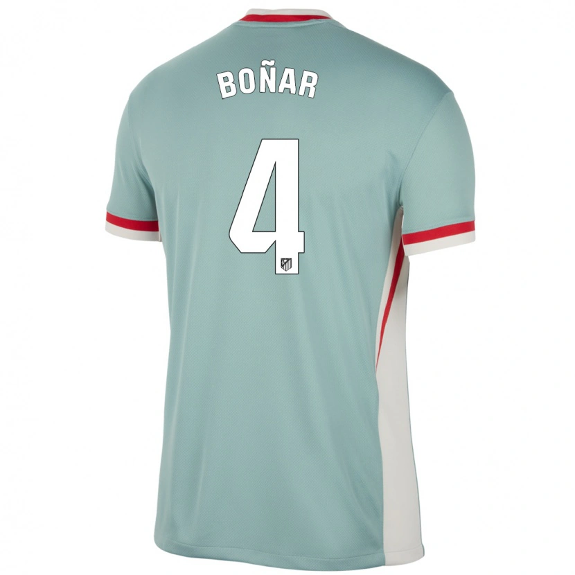Danxen Kinder Javier Boñar #4 Hellbeige Blau Auswärtstrikot Trikot 2024/25 T-Shirt Schweiz