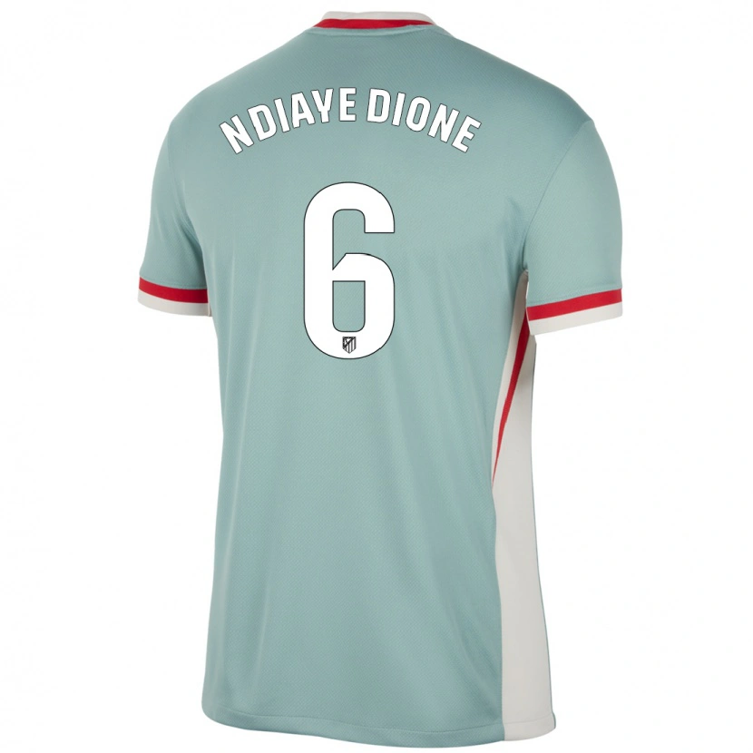 Danxen Kinder Assane Ndiaye Dione #6 Hellbeige Blau Auswärtstrikot Trikot 2024/25 T-Shirt Schweiz