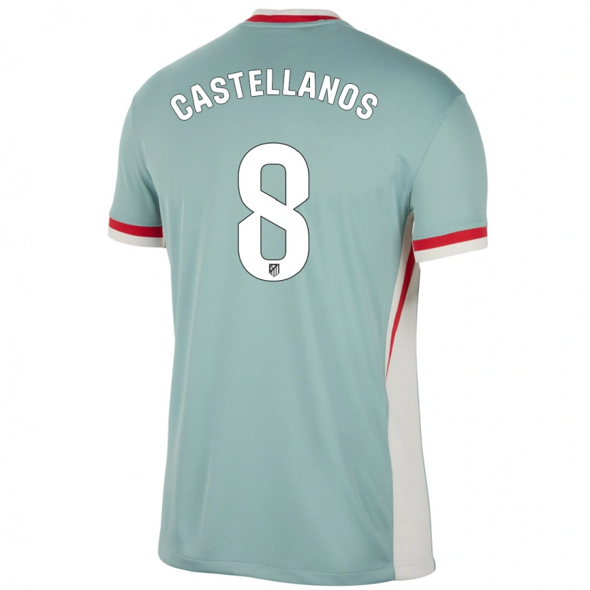 Danxen Kinder Jorge Castellanos #8 Hellbeige Blau Auswärtstrikot Trikot 2024/25 T-Shirt Schweiz