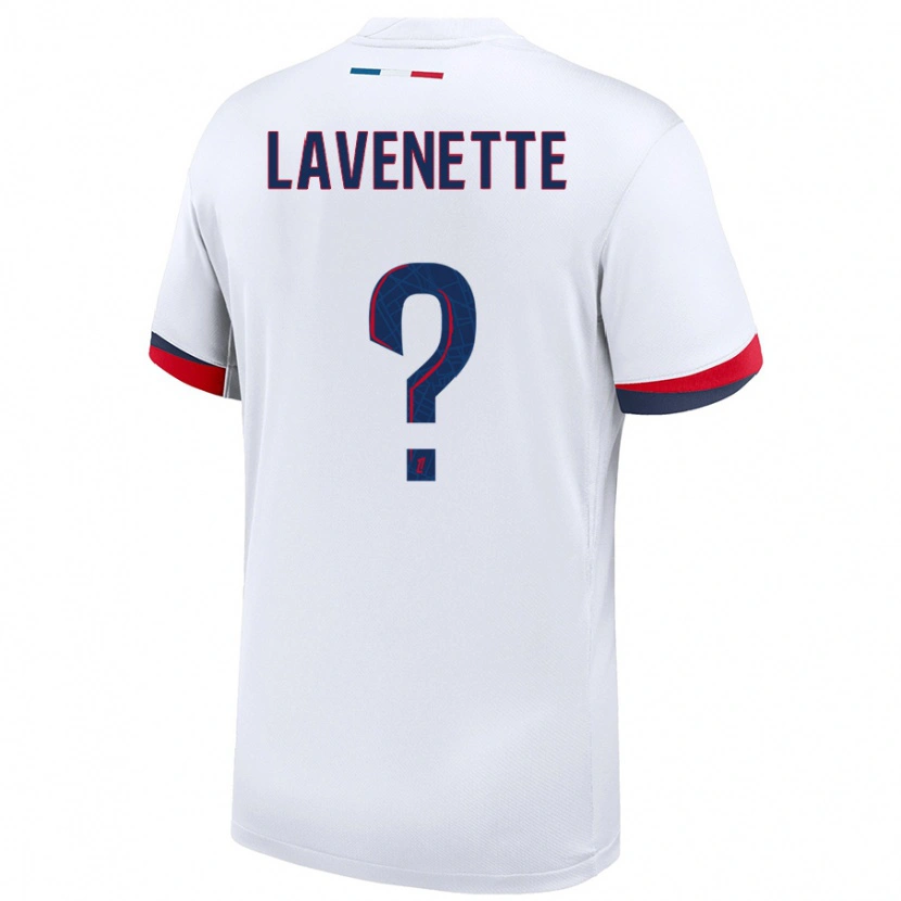 Danxen Kinder Mathias Lavenette #0 Weiß Blau Rot Auswärtstrikot Trikot 2024/25 T-Shirt Schweiz