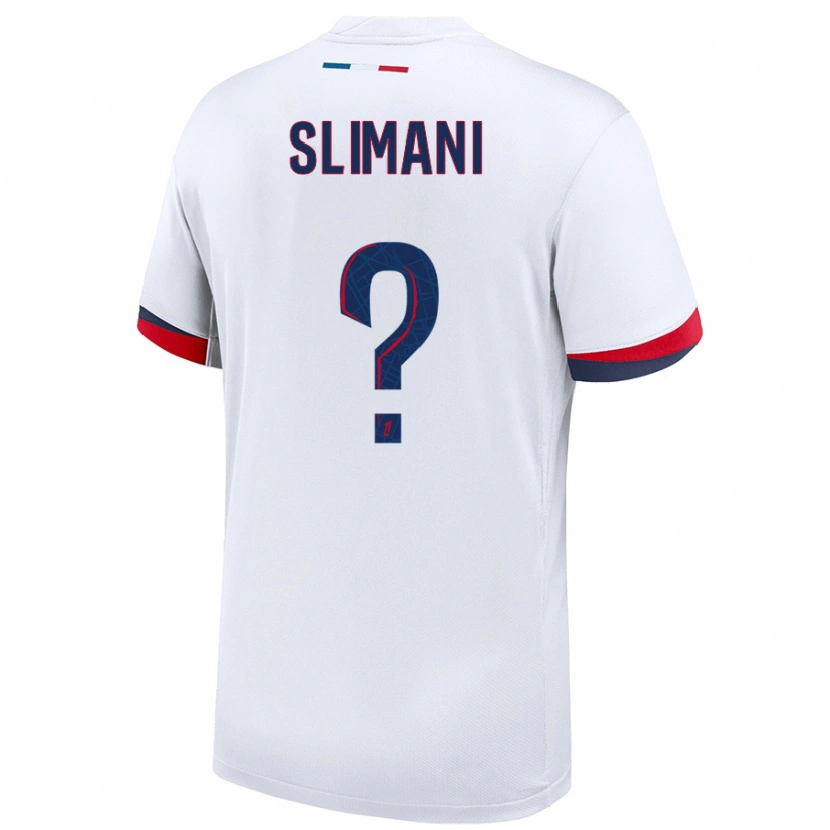 Danxen Kinder Yacine Slimani #0 Weiß Blau Rot Auswärtstrikot Trikot 2024/25 T-Shirt Schweiz