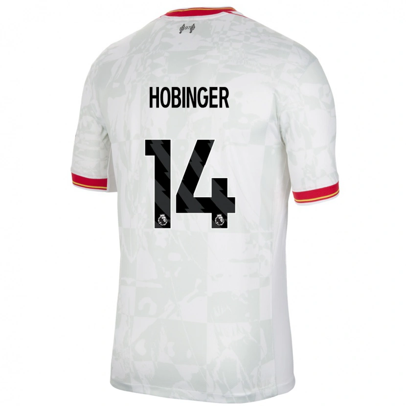 Danxen Kinder Marie Höbinger #14 Weiß Rot Schwarz Ausweichtrikot Trikot 2024/25 T-Shirt Schweiz