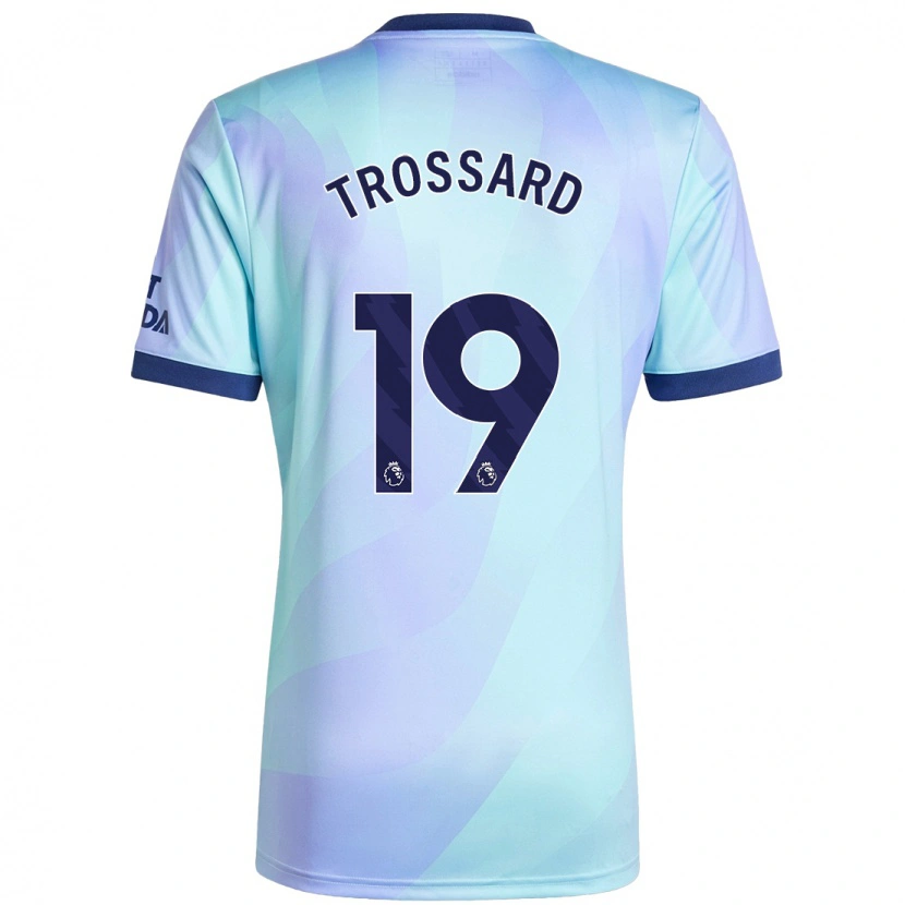Danxen Kinder Leandro Trossard #19 Aquamarin Ausweichtrikot Trikot 2024/25 T-Shirt Schweiz
