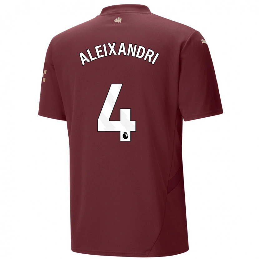 Danxen Kinder Laia Aleixandri #4 Kastanienbraun Ausweichtrikot Trikot 2024/25 T-Shirt Schweiz