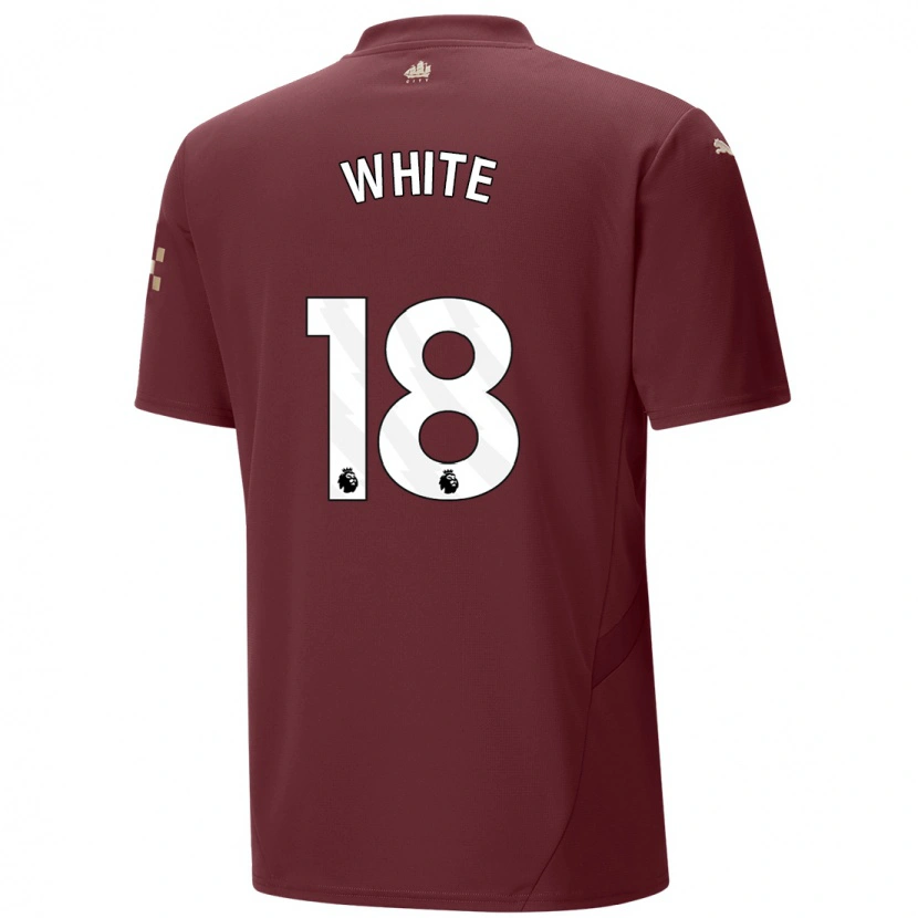 Danxen Kinder Ellen White #18 Kastanienbraun Ausweichtrikot Trikot 2024/25 T-Shirt Schweiz